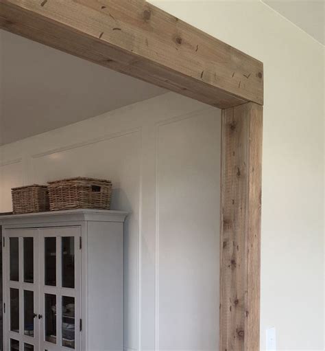 Faux Barn Wood Beam Doorway | Faux wood beams, Wood beams, Wood beam ceiling