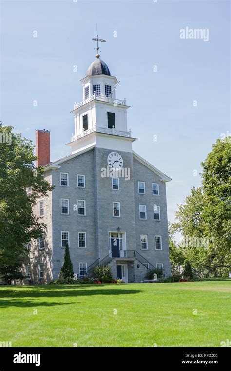 Old Chapel, Middlebury College, Middlebury, Vermont, USA Stock Photo - Alamy