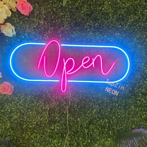 Open Neon Bar Sign LED Sign for Restaurant Bar Shop Store Door Sign Wall Decor Business Store ...