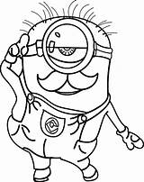 Minion Coloring Pages sketch template