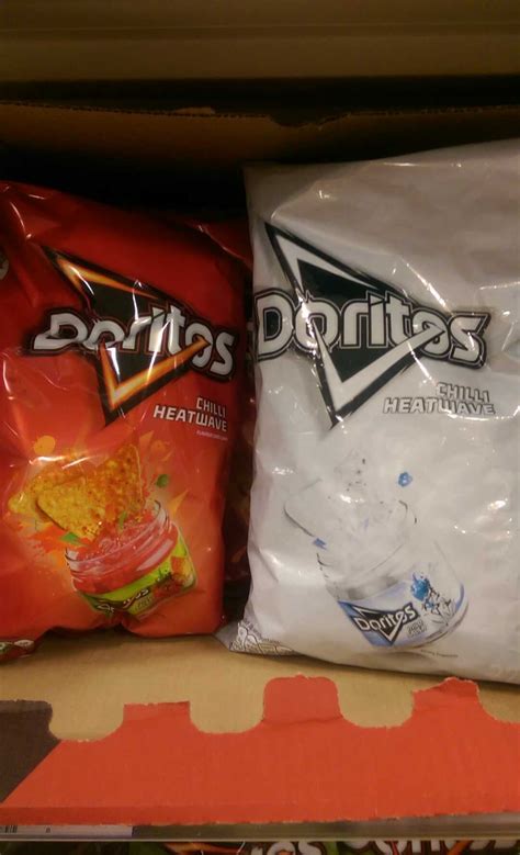 Doritos bag was printed in black and white : r/mildlyinteresting