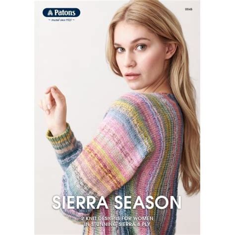 Sierra 8 ply - 0844 - Sundown - Patons | Craftee Cottage Knitting Designs, Knitting Patterns ...