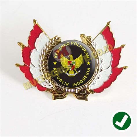 Jual Pin Logo Kemenko Polhukam Pin Kemenko Polhukam Ri Model Bendera ...