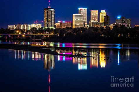 Tulsa Skyline at Twilight Photograph by Tamyra Ayles | Fine Art America