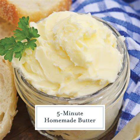 This Homemade Butter Recipe is ready in just 5 minutes using your blender, heavy cream, ice wat ...