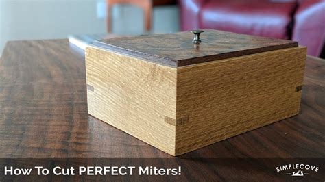 How To Cut Perfect Miters For Picture Frames And Boxes - YouTube