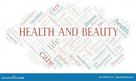 Health and Beauty Word Cloud Stock Illustration - Illustration of wellness, concept: 134551516