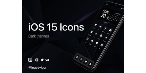 ios 15 icon pack (Dark) (Community) | Figma