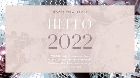 Article | Our 2022 New Year's Resolutions