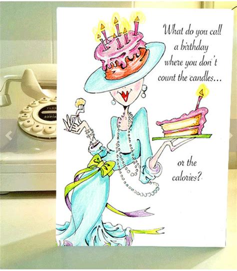 Funny Birthday Card, Funny Women Humor Greeting Cards for Her, Women Humor, Funny Women Cards ...