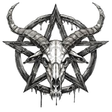 Occult Esoteric Pentagram Sign With Goat Skull, Occult, Pentagram, Mason PNG Transparent Image ...