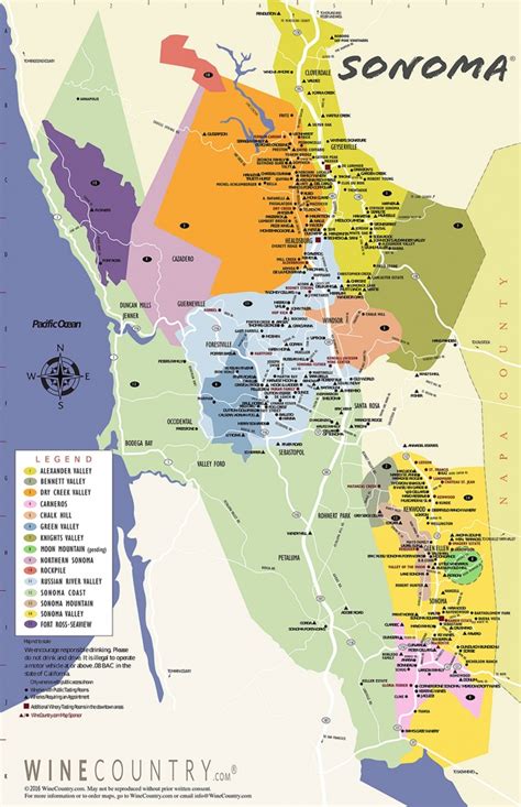 Sonoma County Wine Country Maps - Sonoma - Sonoma California Map | Printable Maps