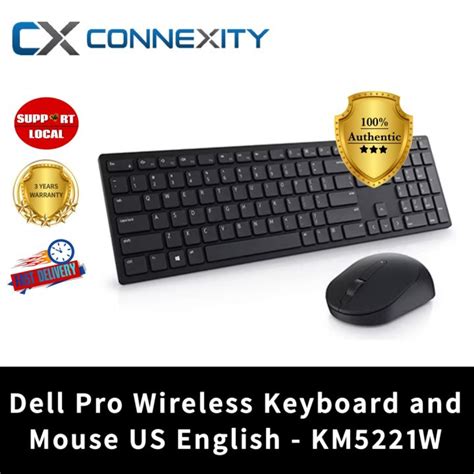 Dell Pro Wireless Keyboard And Mouse US English - KM5221W Dell Keyboard ...