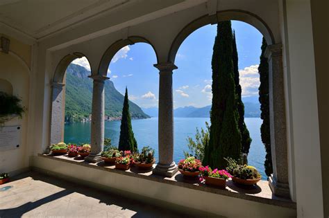 HD wallpaper varenna villa monastero italy landscape lake mountain ...