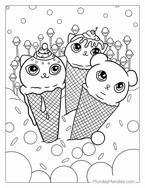 Ice Cream Coloring Pages For Kids Printable