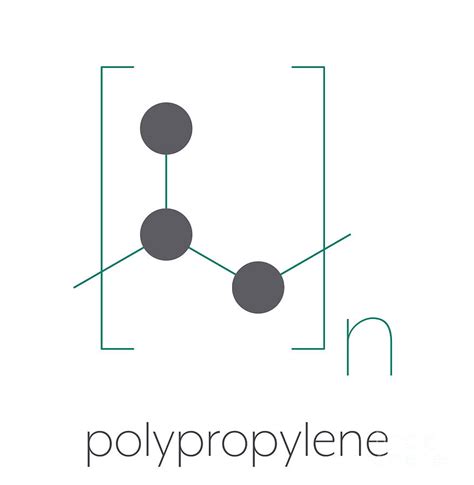 Polypropylene Plastic Chemical Structure Photograph by Molekuul/science ...