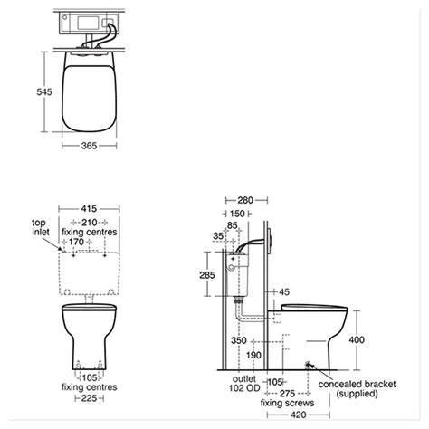 Armitage Shanks Edit D Back To Wall WC Pan S0781 S078101