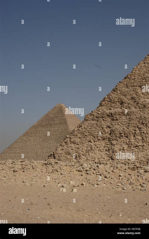 The Great and middle pyramid Stock Photo - Alamy