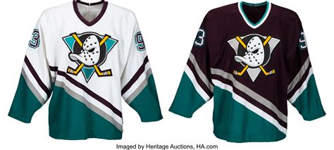 1993 Anaheim Mighty Ducks Prototype Jerseys & Original Development ...