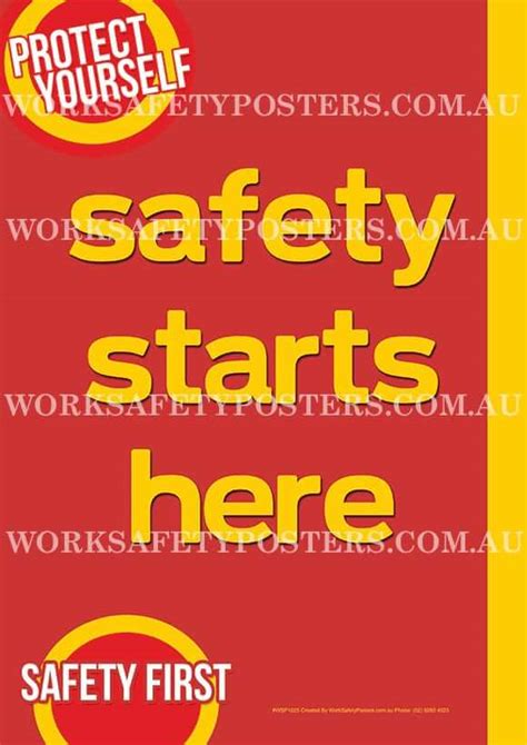 Safety Starts Here Poster - Safety Posters Australia