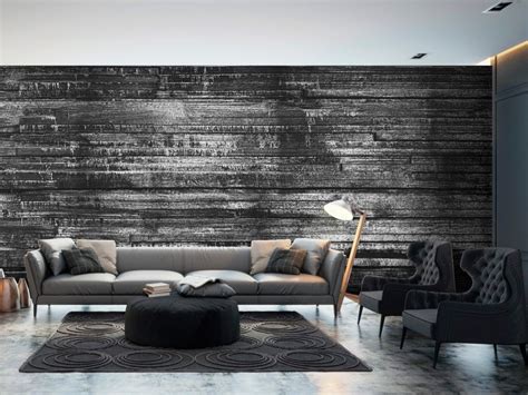Wall Mural Grey Boards - Wood - Backgrounds and Patterns - Wall Murals Cladding Texture, Brick ...