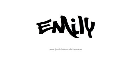 Emily Name Tattoo Designs