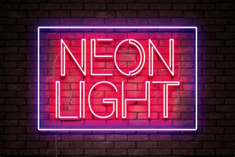 Neon Light Font by erik studio · Creative Fabrica