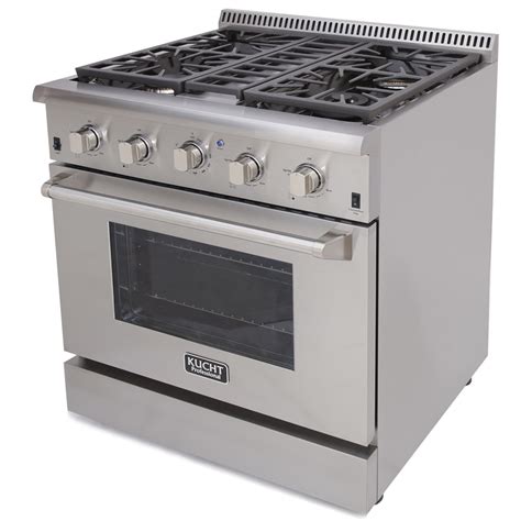 KUCHT 30 Professional Gas Range KRG3080U Stainless Steel Convection ...