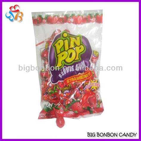 Pin Pop Strawberry Flavour Lollipop,China BIG BONBON CANDY price ...