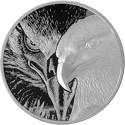 10 oz Silver Majestic Eagle Rounds (Ultra High Relief) - Silver.com™