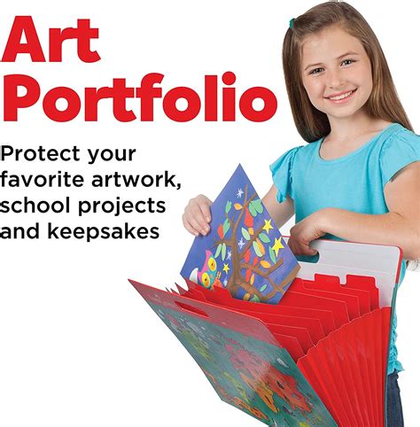 Faber-Castell Kids Art Portfolio - 8 Expandable Folder Pockets for Artwork and Keepsakes