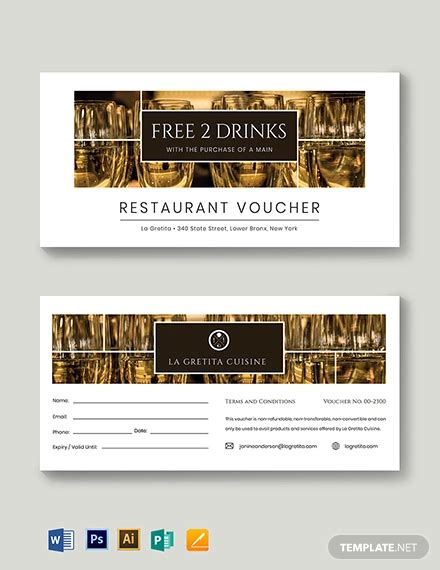 Drink Voucher - 15+ Examples, Illustrator, Word, Pages, Photoshop, Publisher