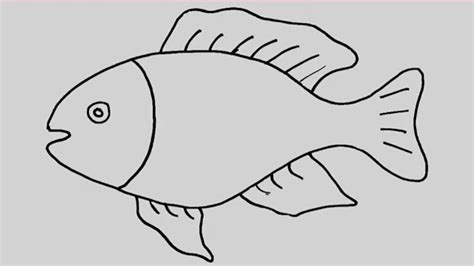 How To Draw A Simple Cartoon Fish