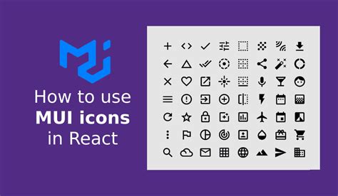 How to use MUI icons (Material UI) in React