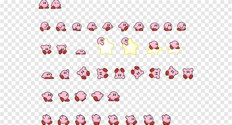 Sprite Kirby Desktop 2D computer graphics Animated film, Mario Hoops 3on3, game, text png | PNGEgg