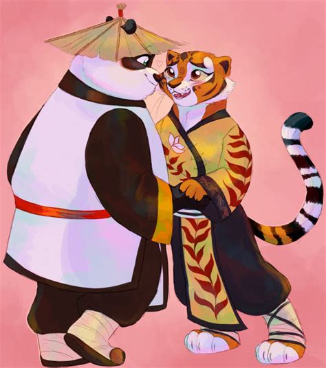 Tigress and Po I did as a commission :3 – @abbytabbys on Tumblr