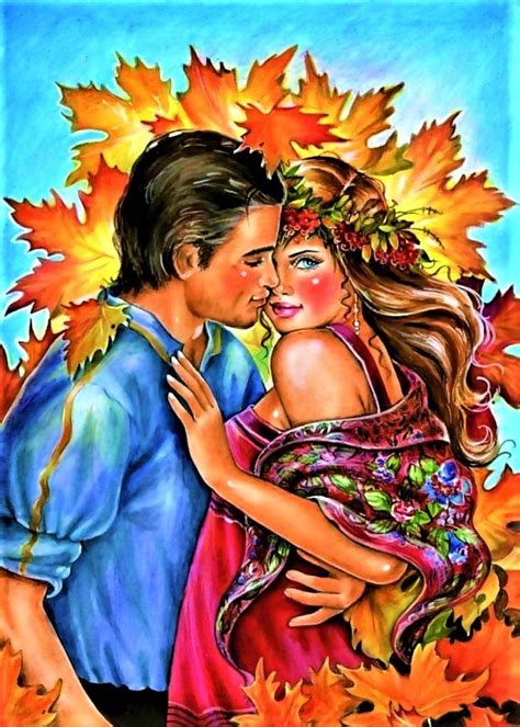 Solve Autumn romance jigsaw puzzle online with 70 pieces