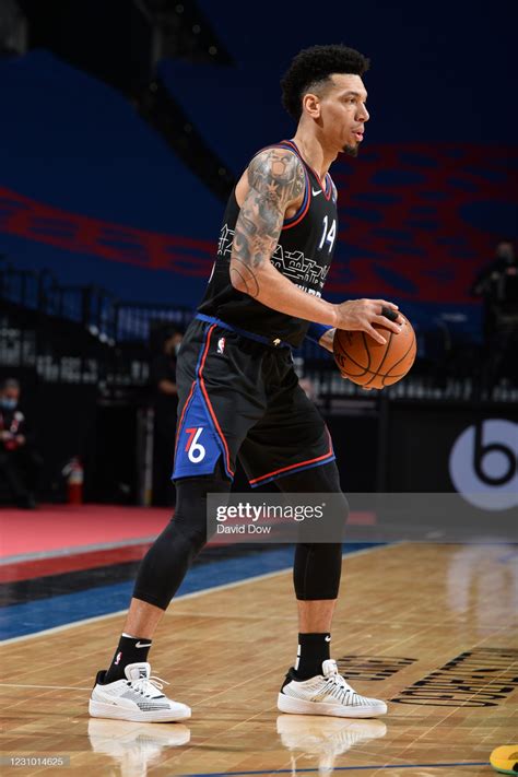 Danny Green of the Philadelphia 76ers handles the ball against the ...