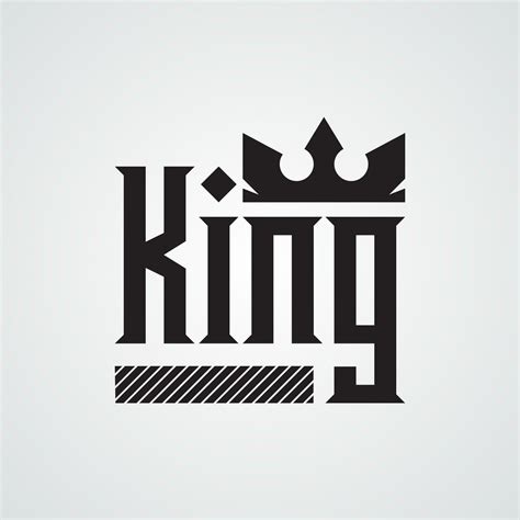 Modern Design Template. King logo vector template for t-shirt. Luxury ...