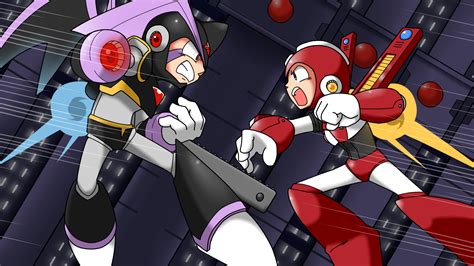 Megaman VS Bass by yame83 on DeviantArt