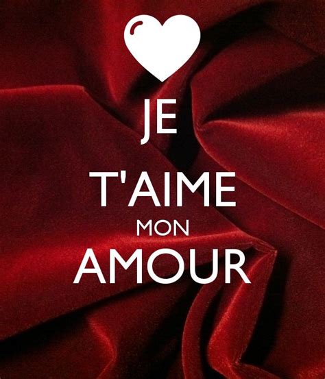 Résultat de recherche d'images pour "je t aime mon amour" | Love words, Love quotes for ...