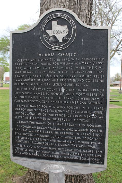 Morris County, Daingerfield, Texas Historical Marker | Flickr