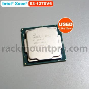 Intel® Xeon® E3-1270 v6 Processor USED For Testing only - Intel® Xeon ...