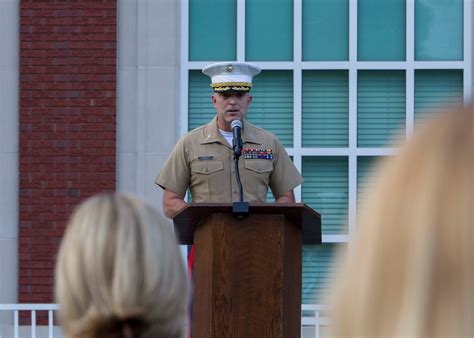 DVIDS - Images - Marines Congratulate Queen's University Swim Team [Image 1 of 5]