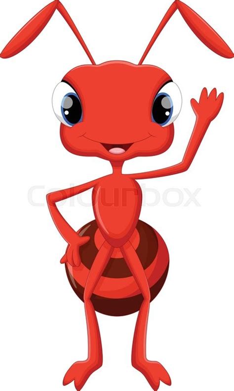 Illustration of cute ant cartoon ... | Stock vector | Colourbox