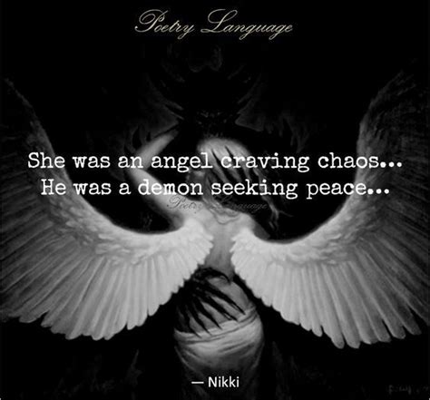 Angels and Demons. | Dark love quotes, Angel quotes, Picture prompts