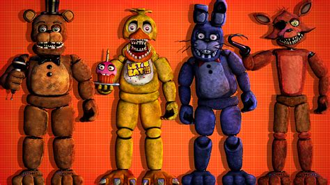 Unwithered Animatronics Edit! (with background) by RandomPerson101101 ...