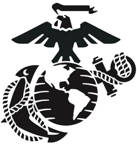 USMC Symbol Black transparent PNG - StickPNG