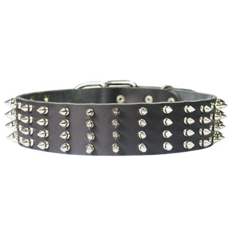 2 inch wide Leather Spiked Dog 【Collar】 for Mastiff : Mastiff harness ...