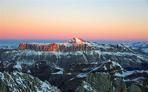 Royalty-Free photo: Alps Snow Sunrise Morning | PickPik